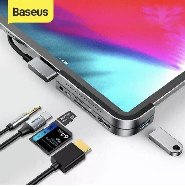 Baseus USB C HUB to USB 3.0 HDMI USB HUB for iPad Pro Type C HUB for MacBook