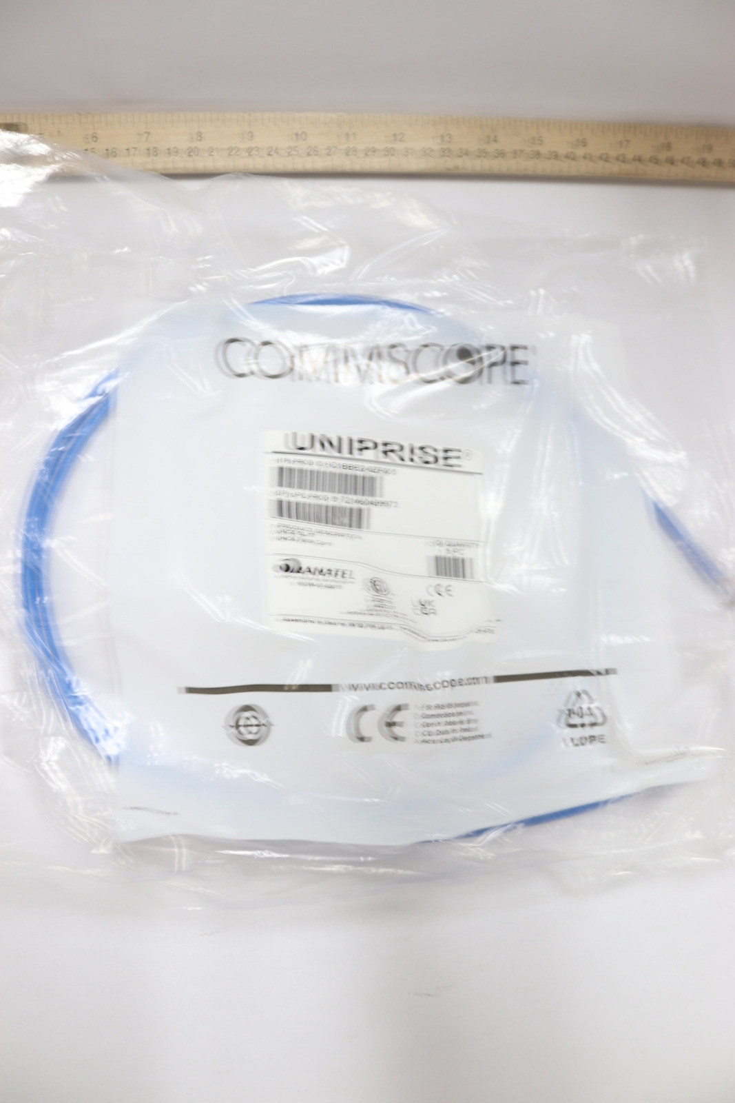 Commscope Uniprise Category 6 U/UTP Patch Cord RJ45 to RJ45 Non-Plenum Blue 5FT
