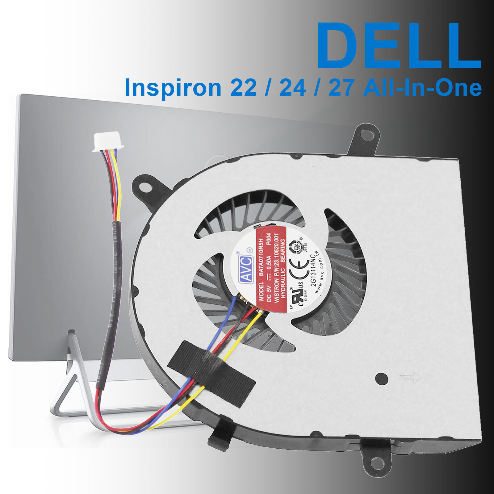 NEW CPU Cooling Fan Replacement For DELL Inspiron ALL-IN-ONE (AIO)  22 / 24 / 27