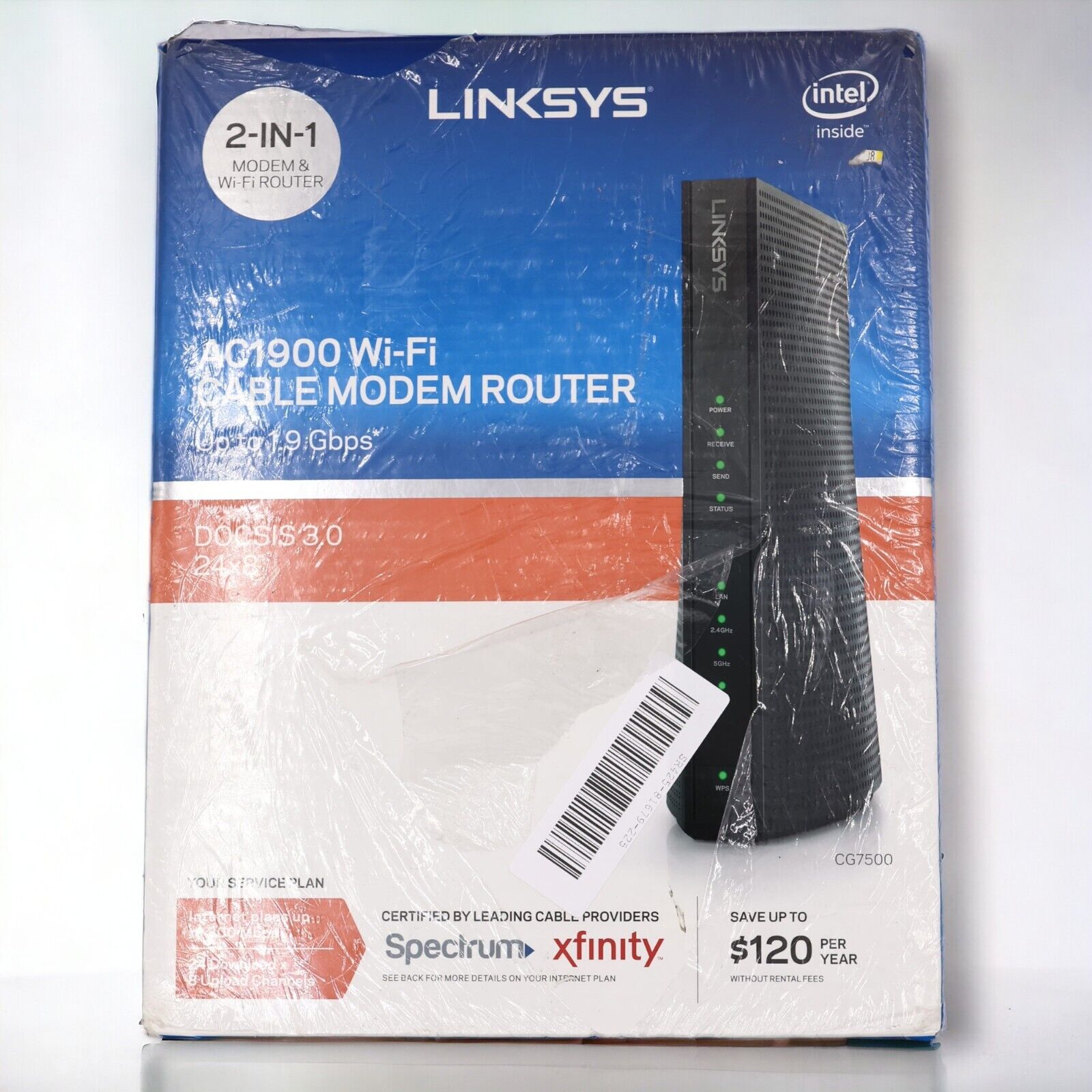 Linksys DOCSIS 3.0 AC1900 Wi-Fi Cable Modem Router (Untested)