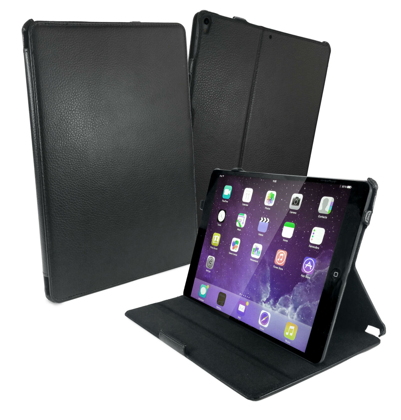 TUFF LUV Multi-View Faux Leather Case Cover and Stand for iPad Pro 10.5 - Black