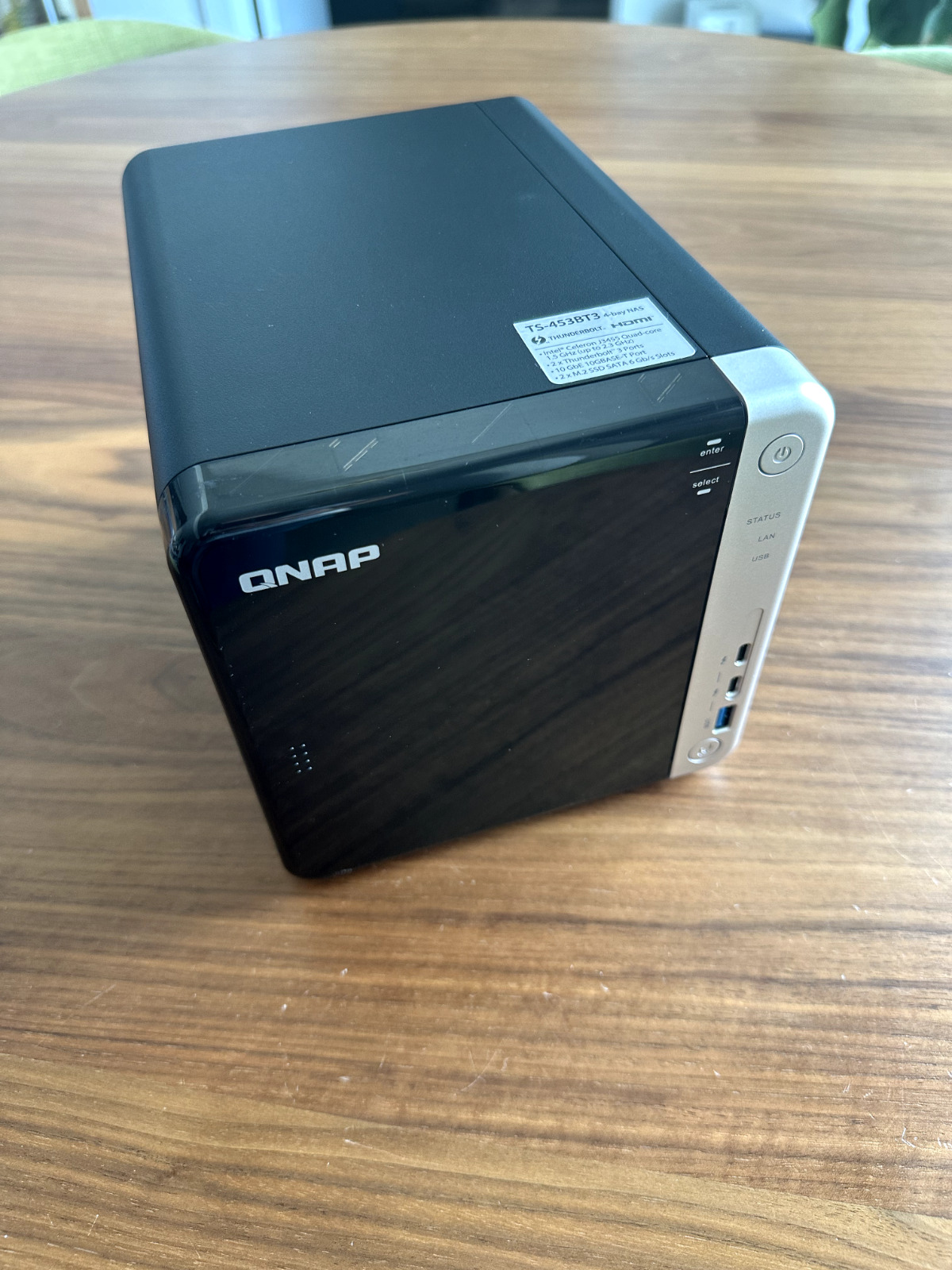QNAP TS-453BT3 NAS with Thunderbolt 3 and 4x 10TB Ironwolf Drives