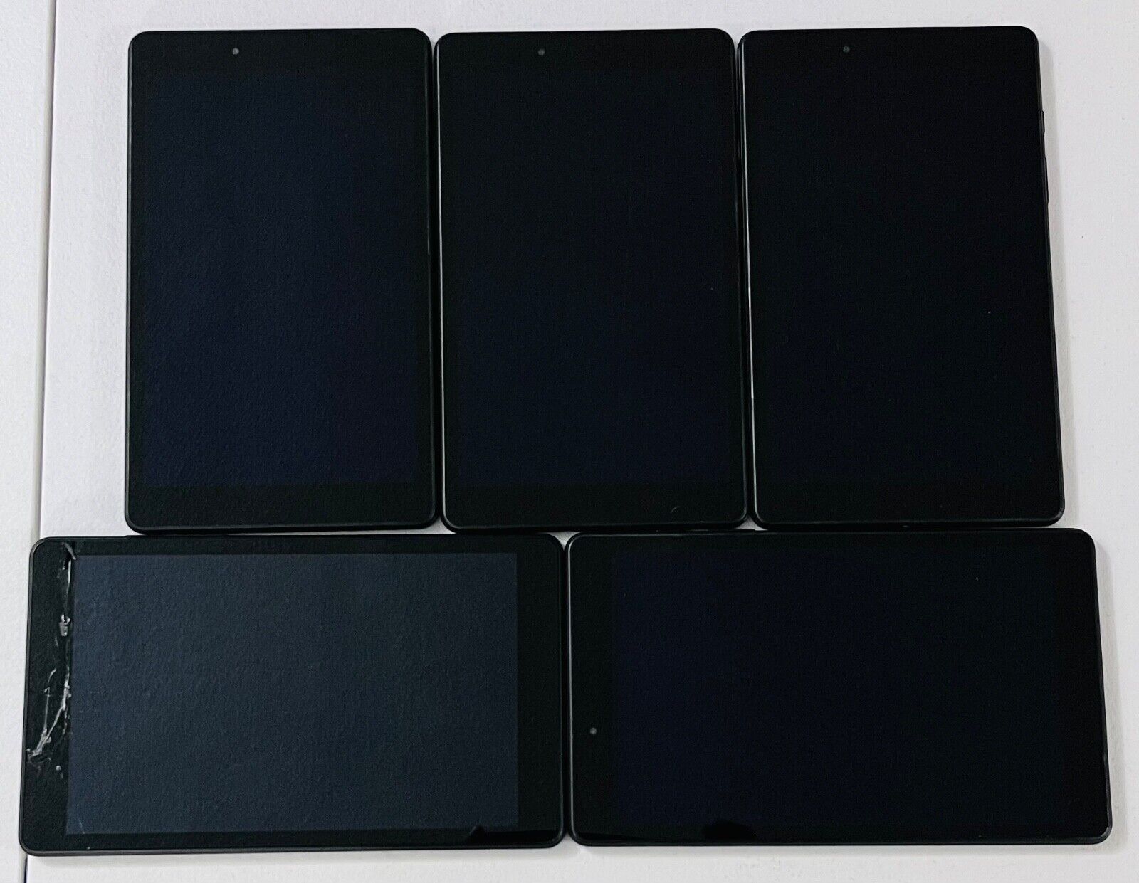 As-is Lot of 5 Defective Locked Samsung Galaxy Tab A SM-T290 32GB, Wi-Fi