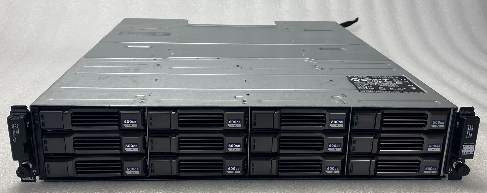 Dell Compellant SC200 12x SAS SAN Disk Storage Array Expansion Bay COMPLETE