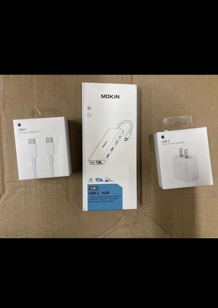 MOKiN 13-1 + USB-C Charging Cable +USB 20W Power Adapter