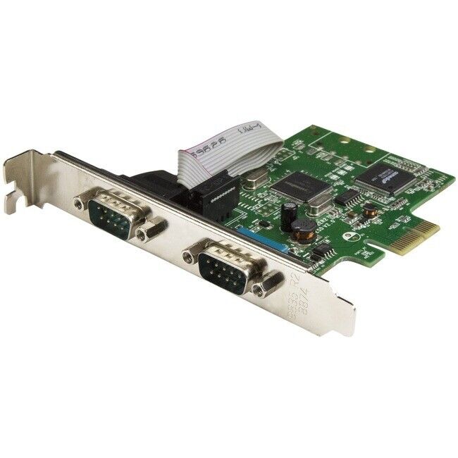 StarTech.com 2-Port PCI Express Serial Card with 16C1050 UART - RS232 - PCIe