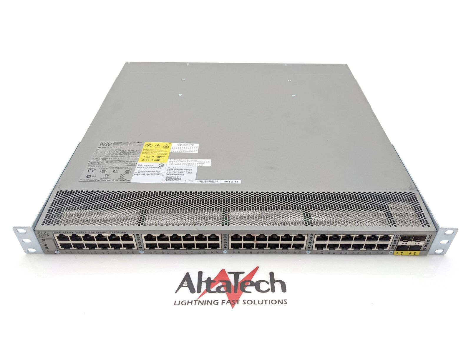 Cisco N2K-C2248TP-1GE 48-Port 100/1000BASE-T Ethernet Fabric Extender Switch