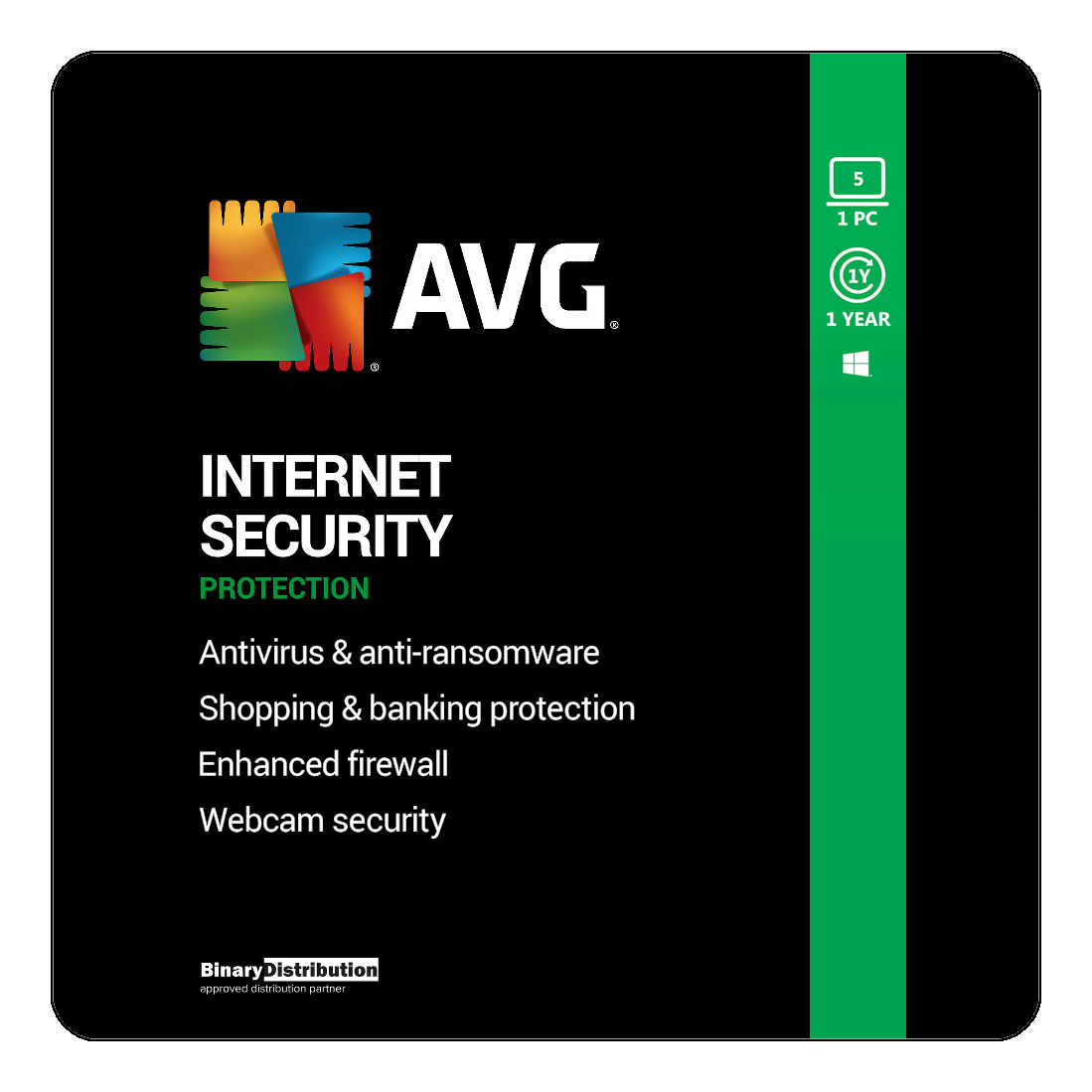 AVG Internet Security 2024 - 5 PC - 1 Year [Download]