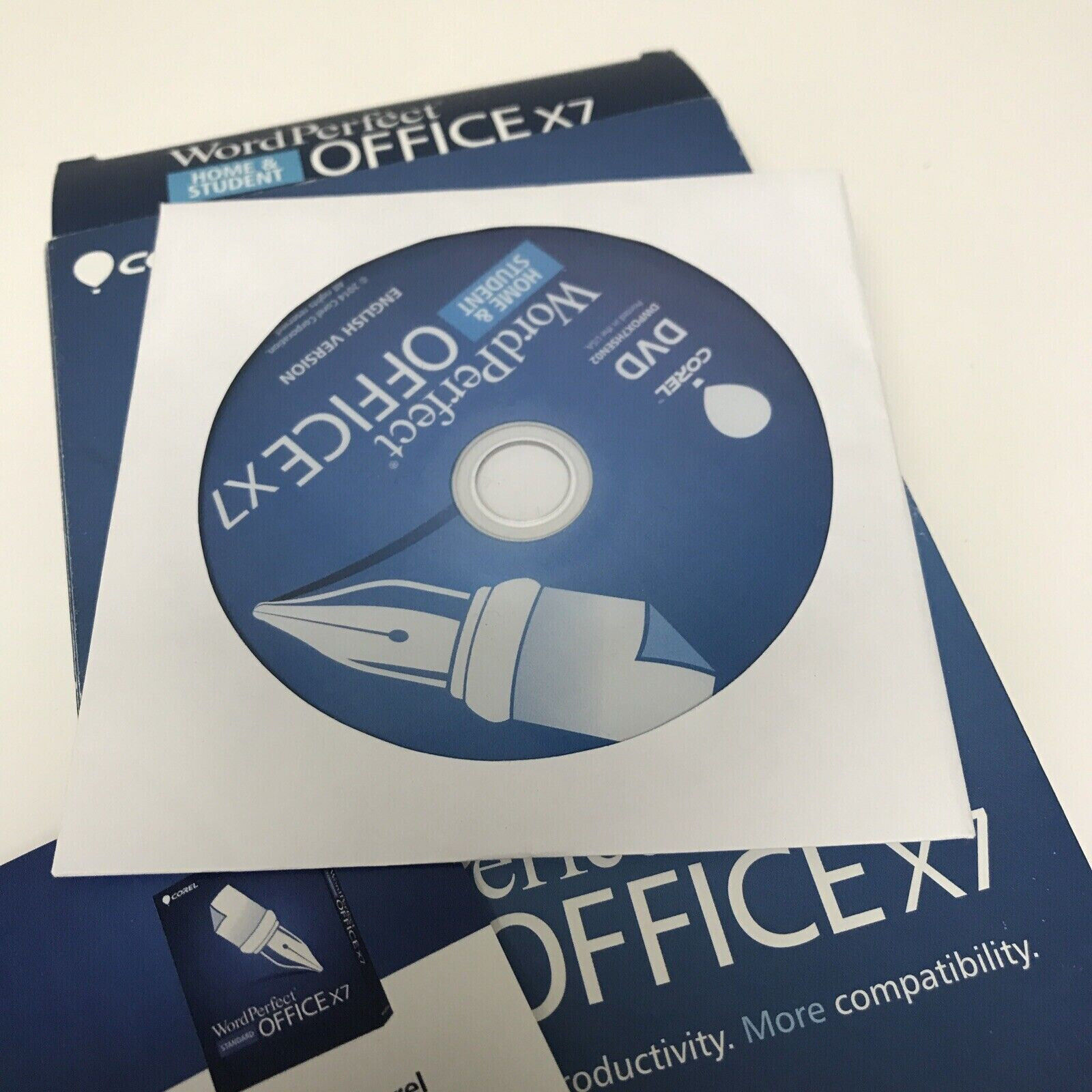 Corel WordPerfect Office X7 Home and Student DVD PC Disc - 3PCs