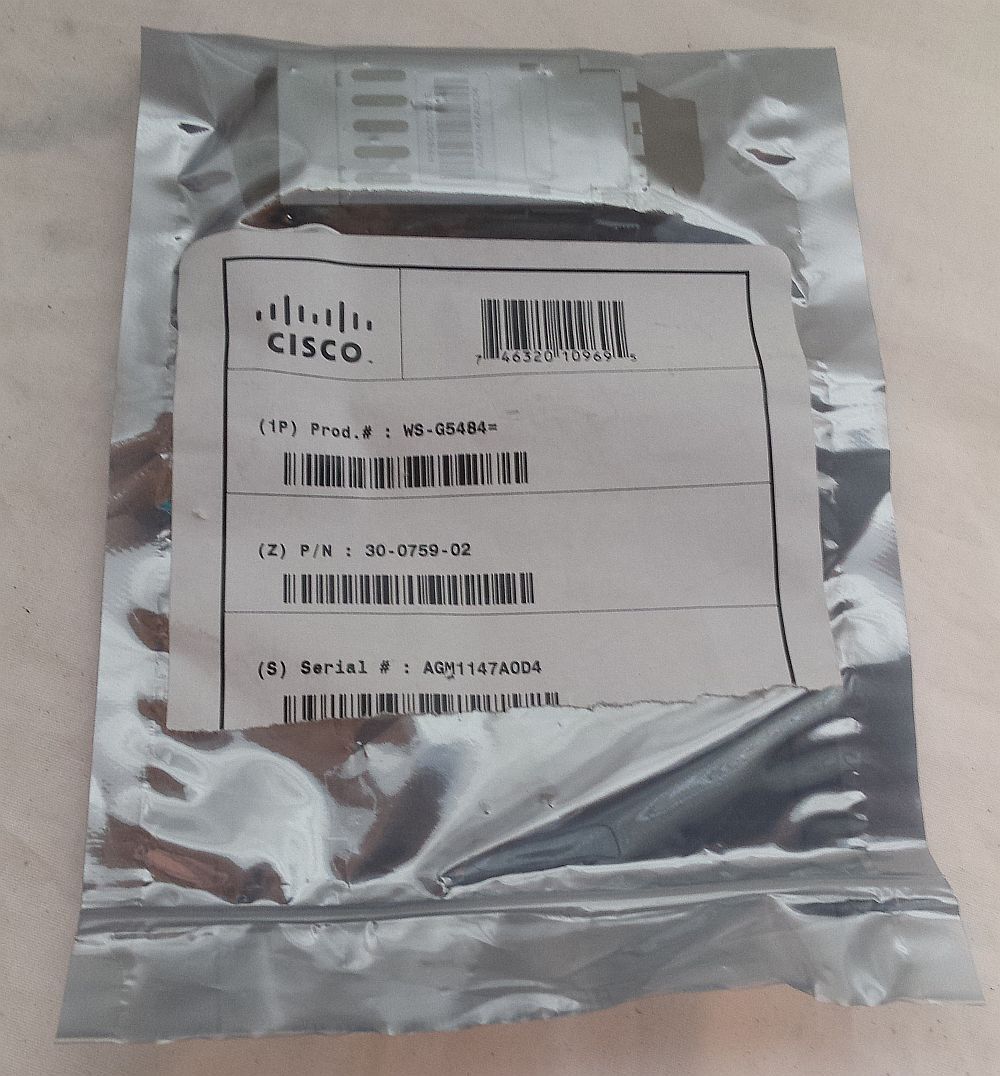 Cisco 30-0759-02 WS-G5484 1000Base-SX GBIC Optical Transceiver NEW OPEN BOX