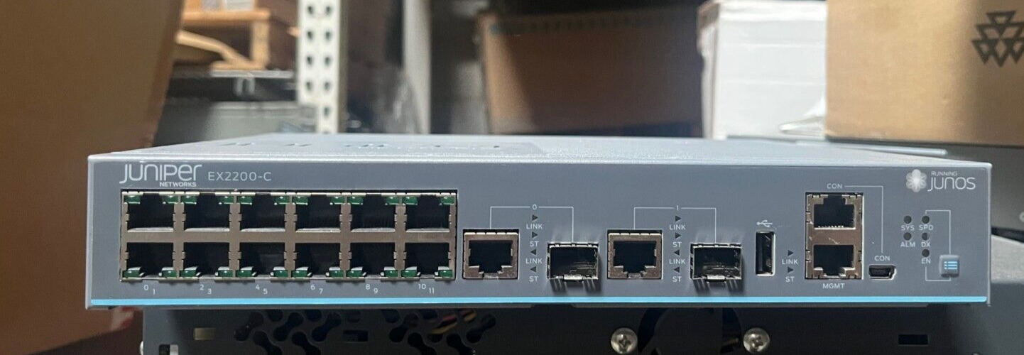 Juniper Networks EX2200-C-12T-2G 12 Port Gigabit Switch
