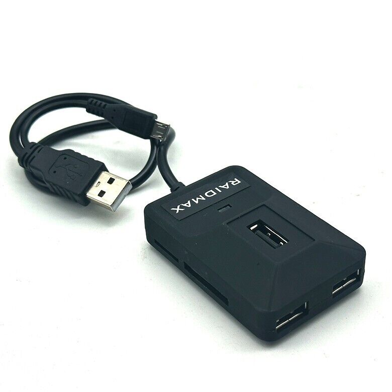 RAIDMAX  Card Reader Hub COMBO USB 2.0 OTG Adapter with SD/TF/MS/M2 Card Slot