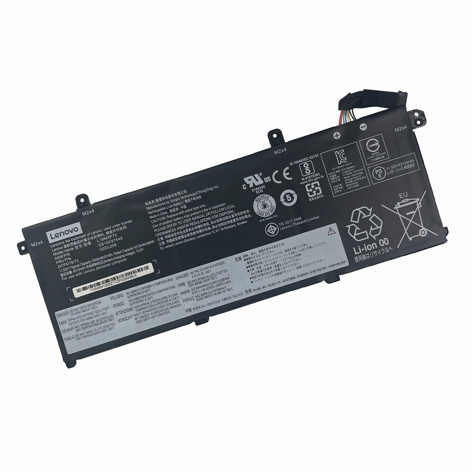 OEM L18M3P74 L18M3P73 L18L3P73 Laptop Battery For Lenovo ThinkPad T490 T495 P43S