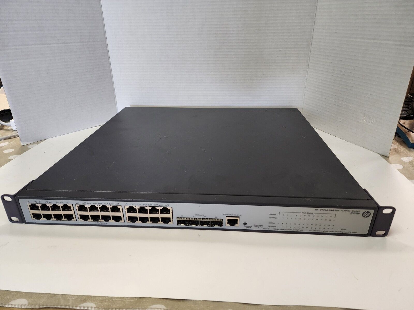 HP V1910-24G-PoE JE008A 24-Port Gigabit Managed PoE Ethernet Switch