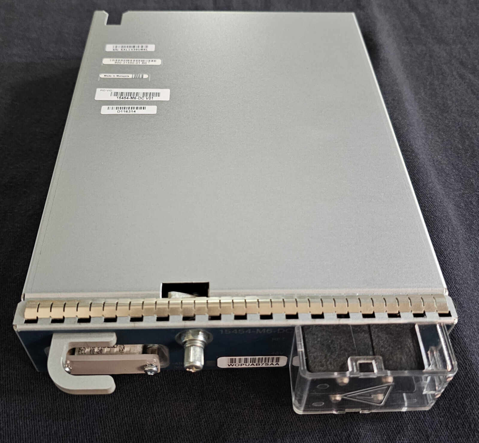 Cisco 15454-M6-DC 800-31550-01 Filter Power Supply Module