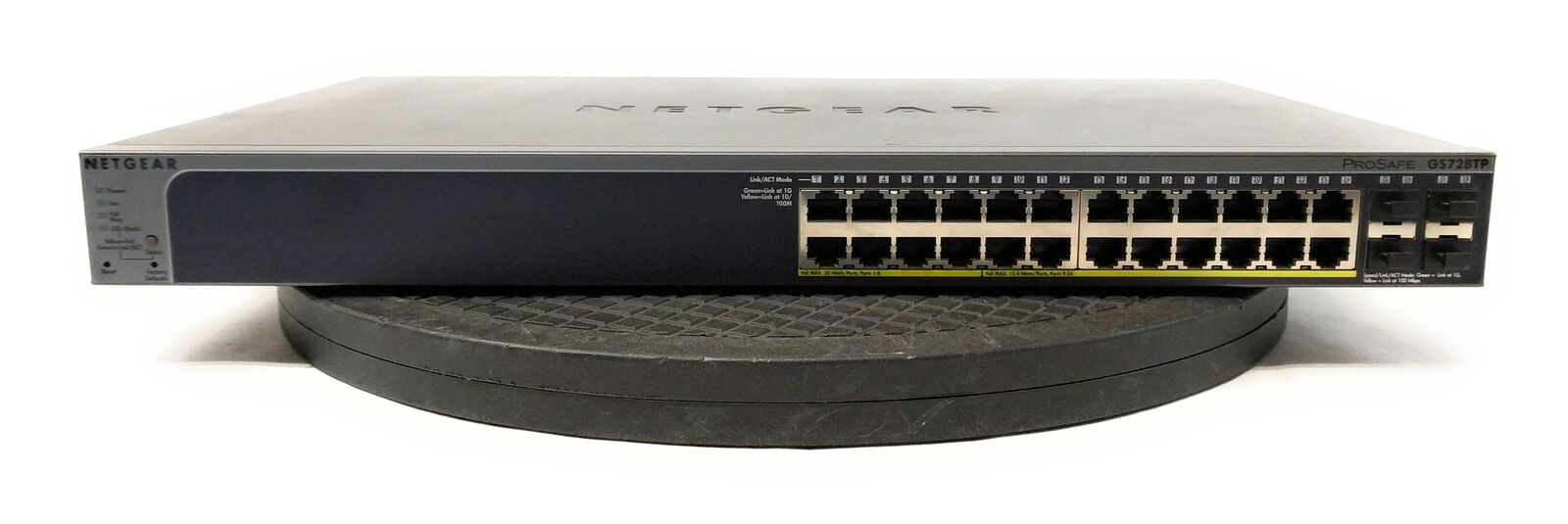 NETGEAR ProSafe GS728TP 24-Port Gigabit PoE Ethernet Switch w/ 4 SFP Ports