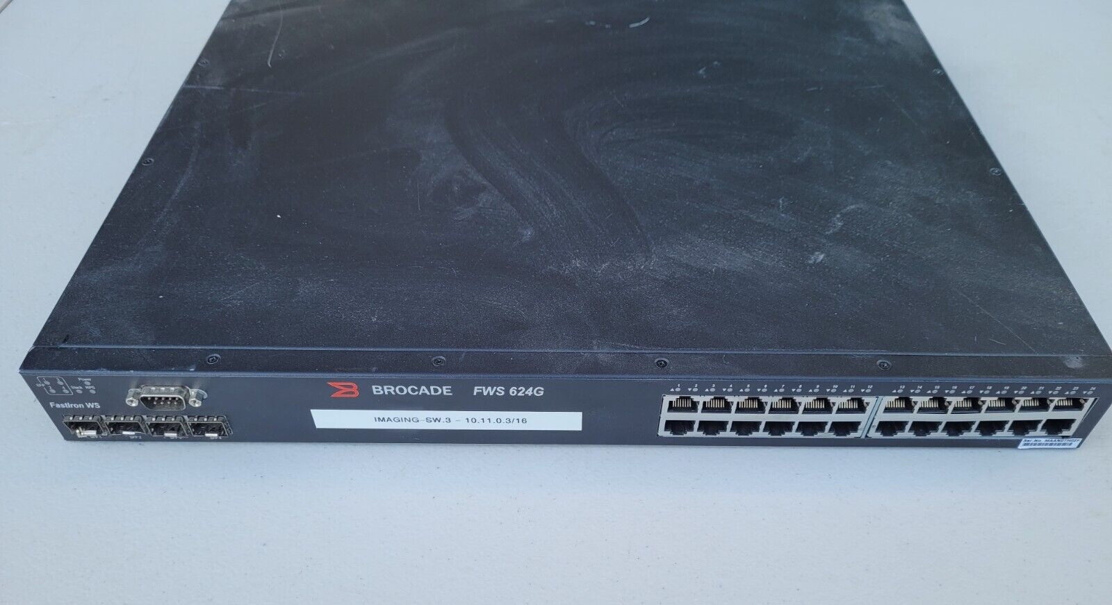 BROCADE Foundry FWS624G Gigabit Switch 24 1000BaseT, Tested and Working