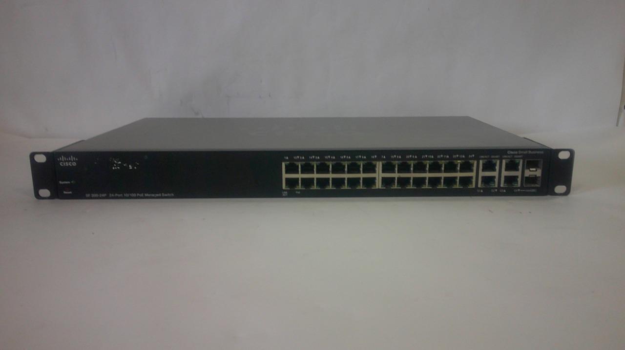 Cisco SF300-24P 24-Port 10/100 PoE Managed Network Switch