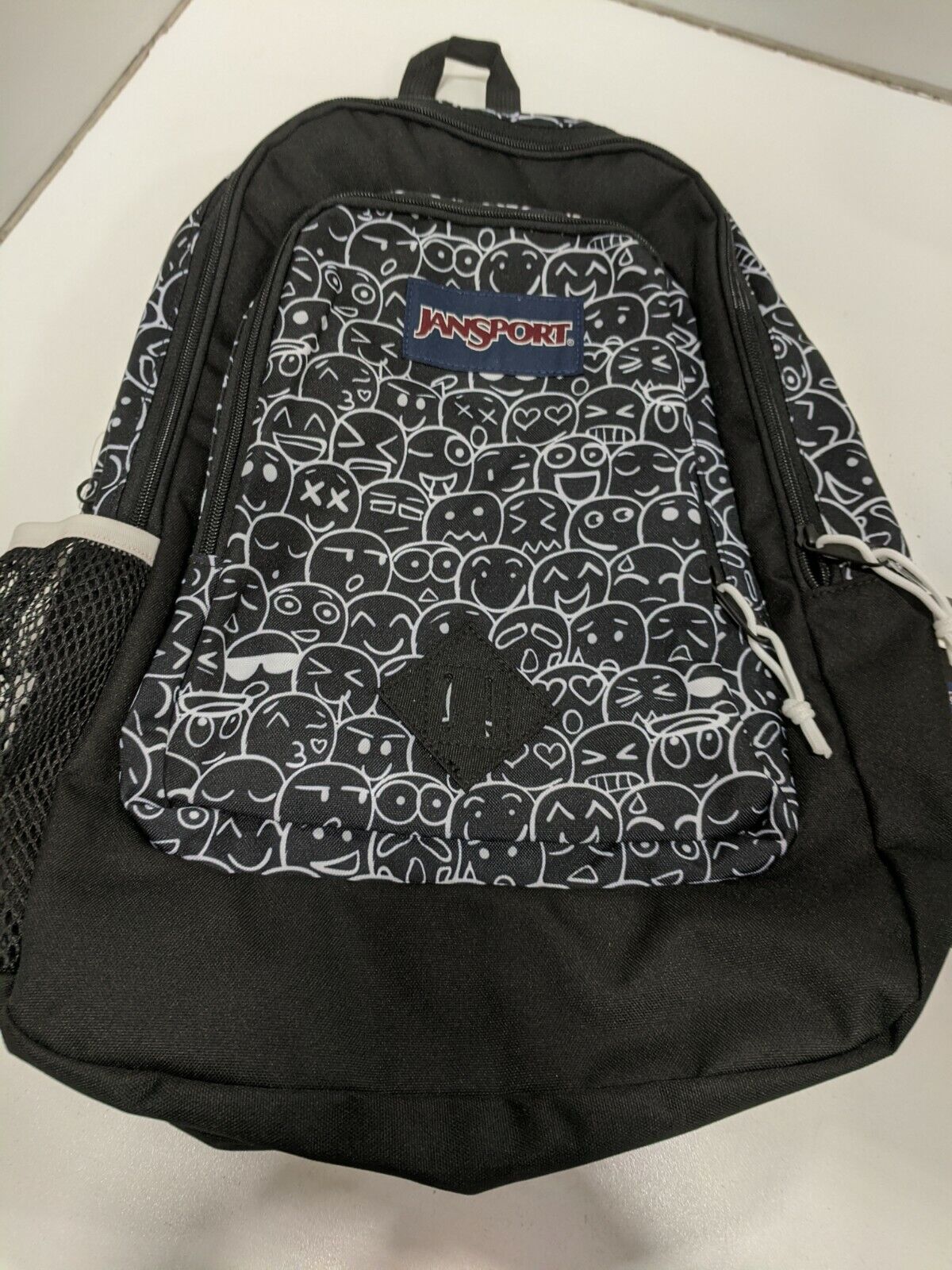 Jansport Super Sneak Printed Backpack Emoji Crowd Black/White