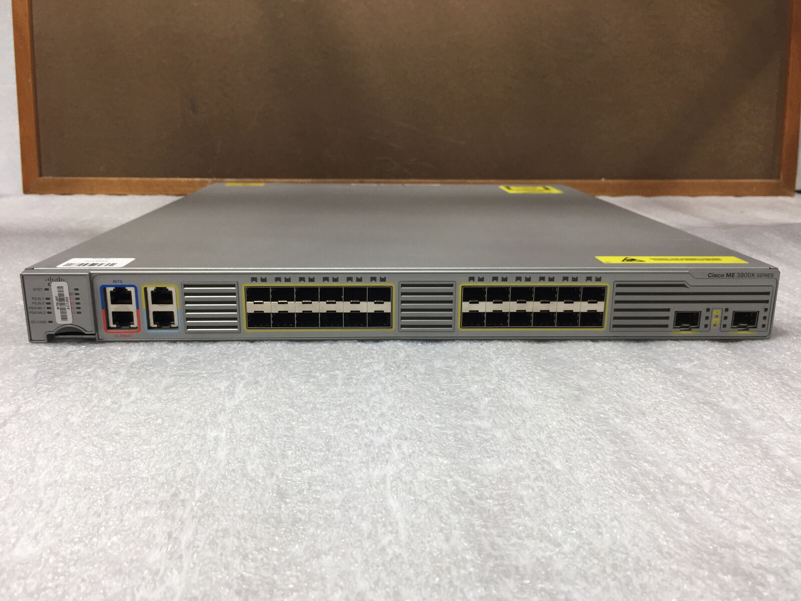 Cisco ME-3800X-24FS-M V01 Carrier 24xGigabit SFP Switch Router w/ Dual PSU's