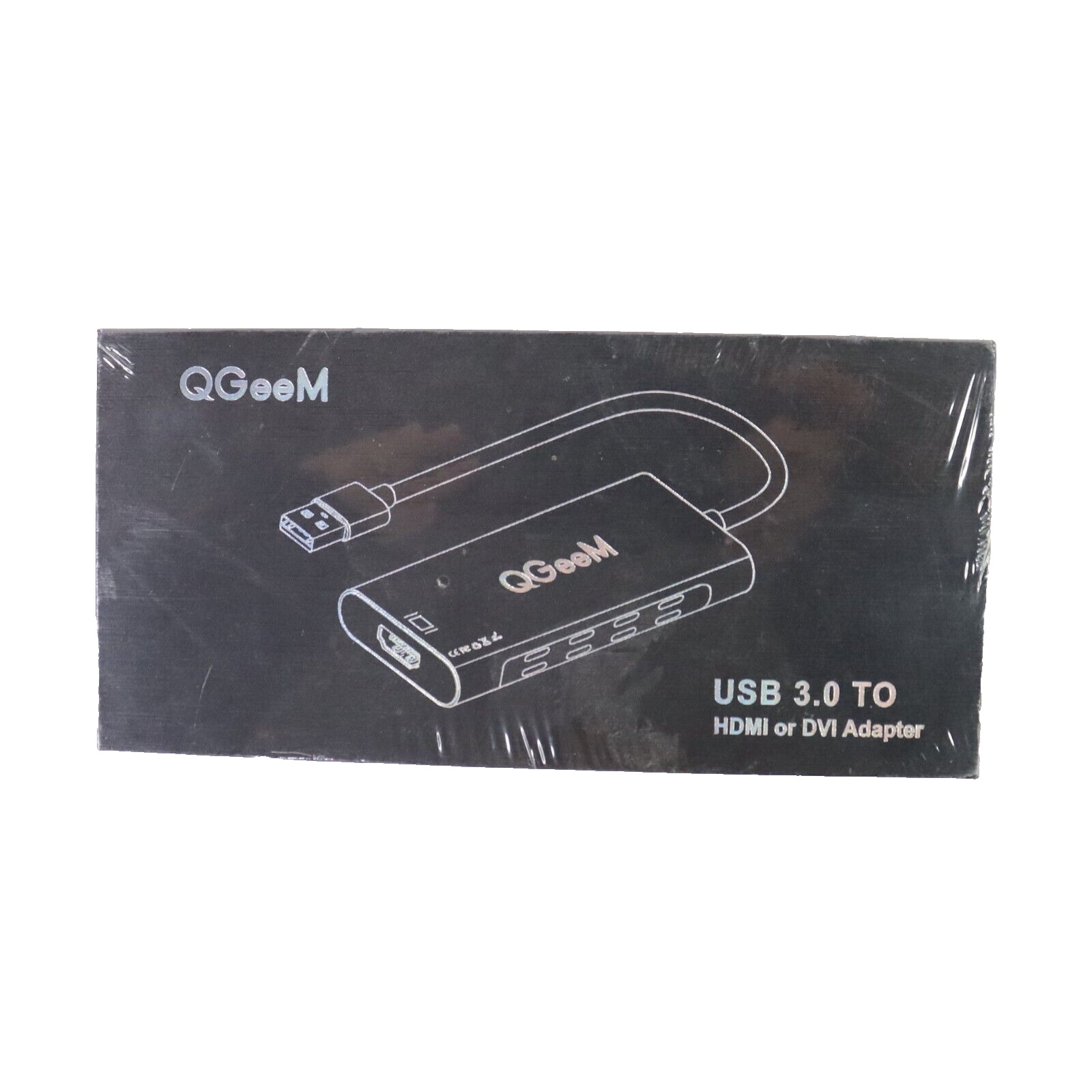 QGeeM USB 3.0 to HDMI Or DVI Adapter Video Graphics Converter 60Hz HD Sealed