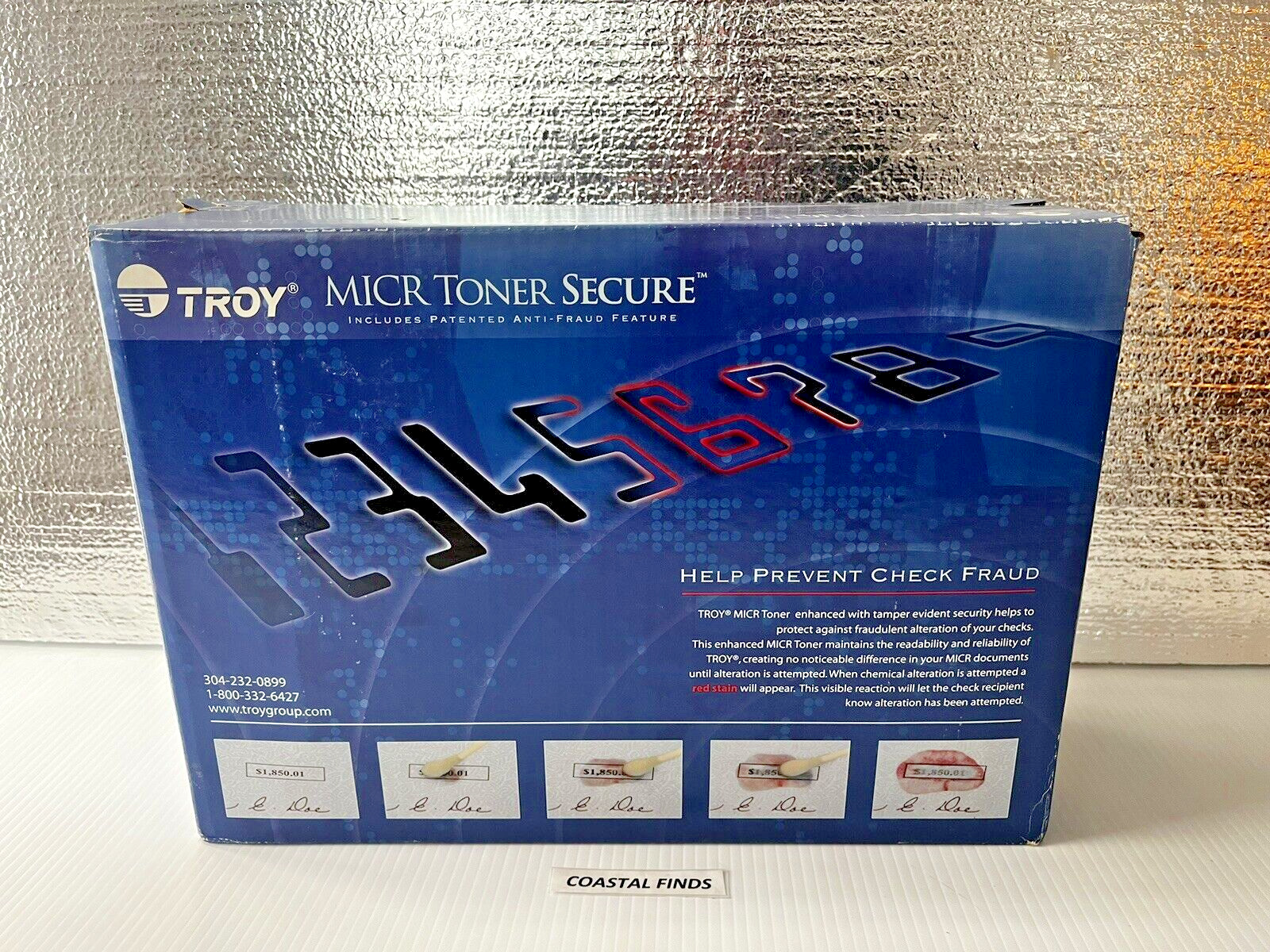 Troy MICR Toner Secure Black CHECK Toner Cartridge 02-81201-001 P3005 Q7551X