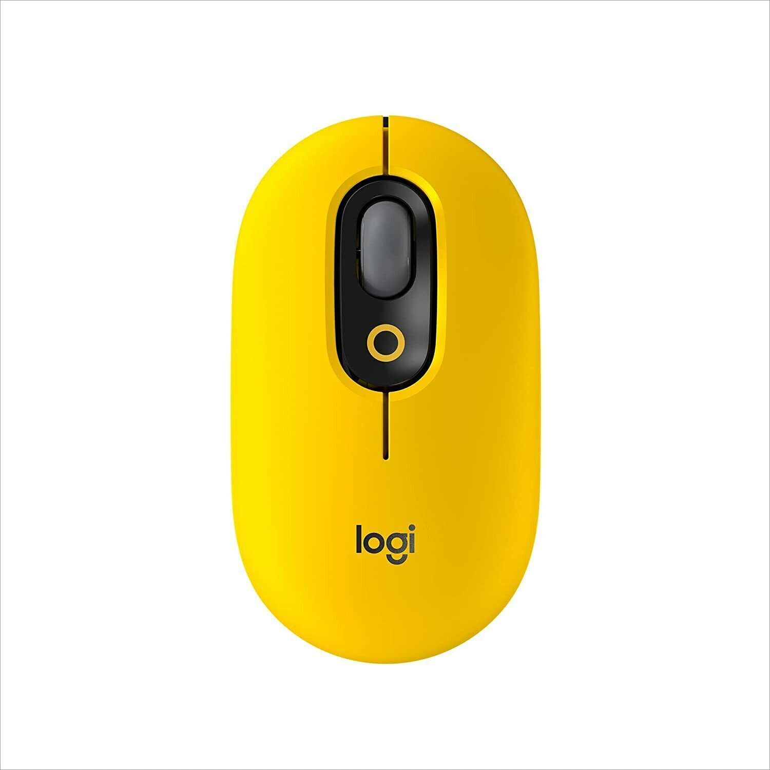 Logitech POP Wireless Bluetooth Mouse + Customized Emojis Yellow - 910-006543