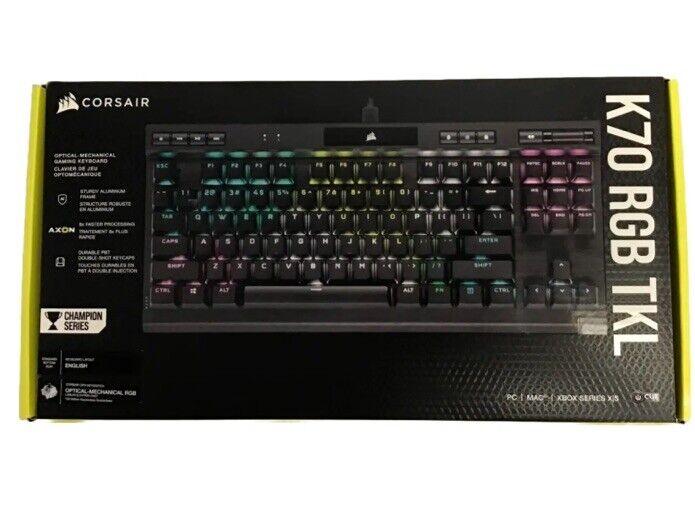CORSAIR K70 RGB TKL Championship Optical Mechanical Gaming Keyboard BRAND NEW