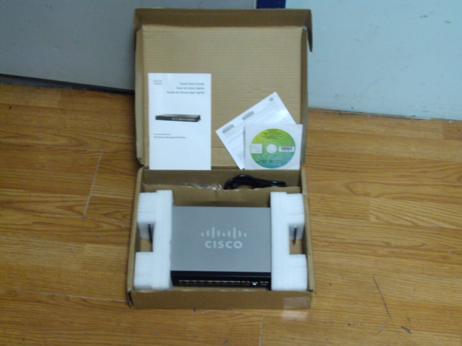 New Open Box Cisco SG300-10P 10-Port Gigabit PoE Managed Network Switch S23
