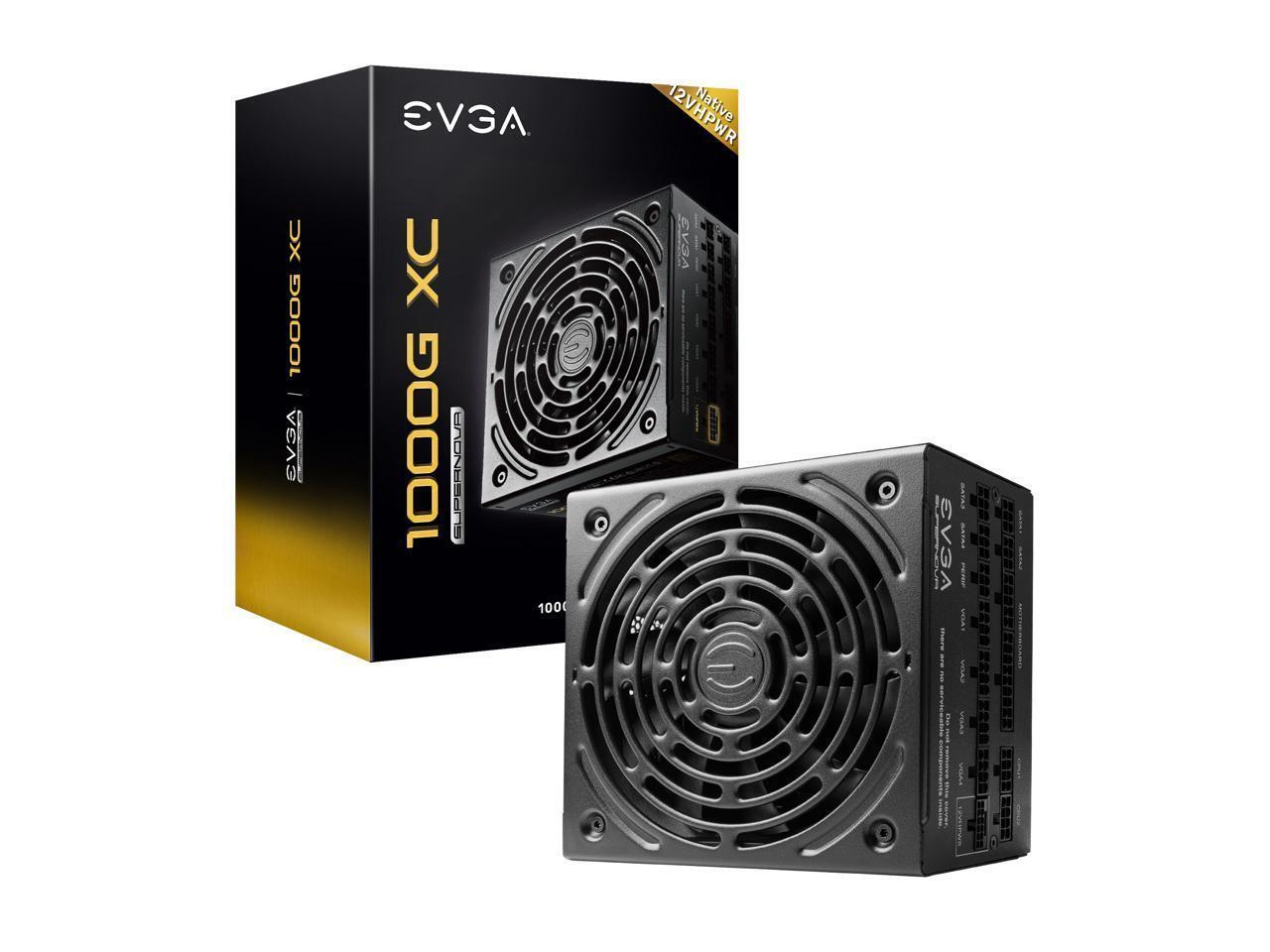 EVGA 1000W SuperNOVA 1000G XC ATX3.0 PCIE 5, 80+ Gold Certified Power Supply