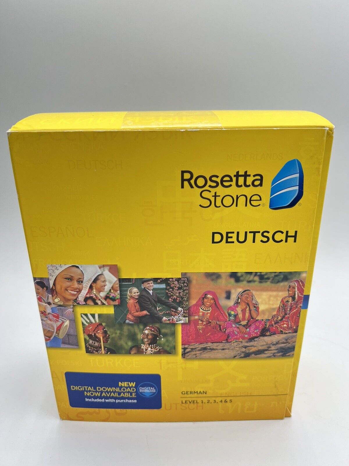 Rosetta Stone German Deutsch Version 4 Levels 1-5 PC w Audio Companion READ