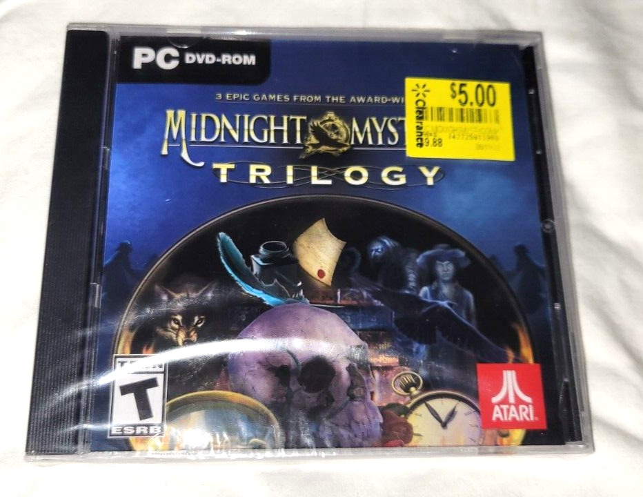Midnight Mysteries Trilogy Atari PC DVD ROM Game NEW & SEALED