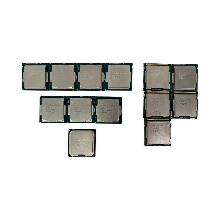 (13) Mix Lot Older Intel CPUs, See Description, Tested, Fast Shipping