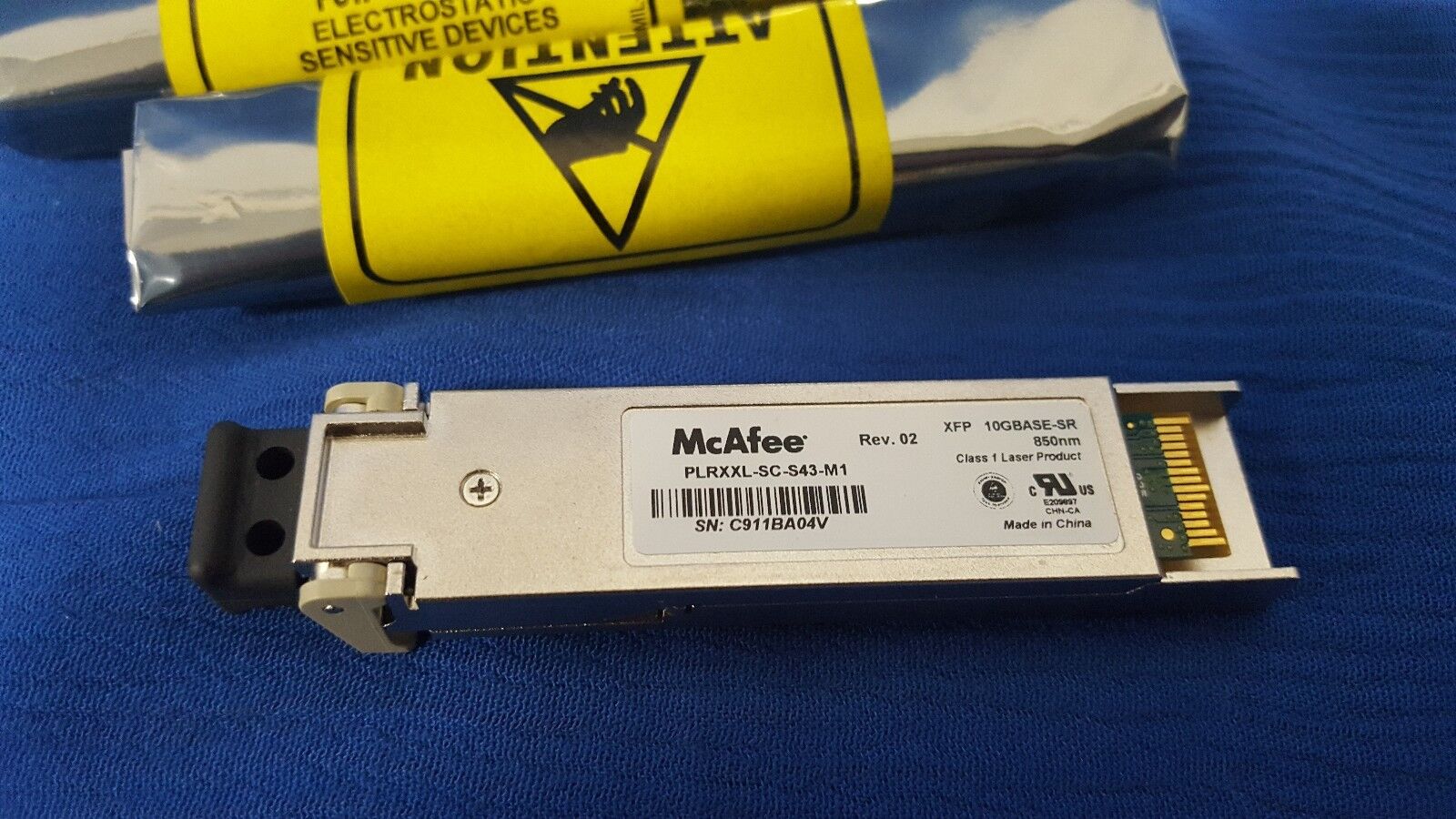 McAfee PLRXXL-SC-S43-M1 XFP 10BASE-SR 850nm Transceiver
