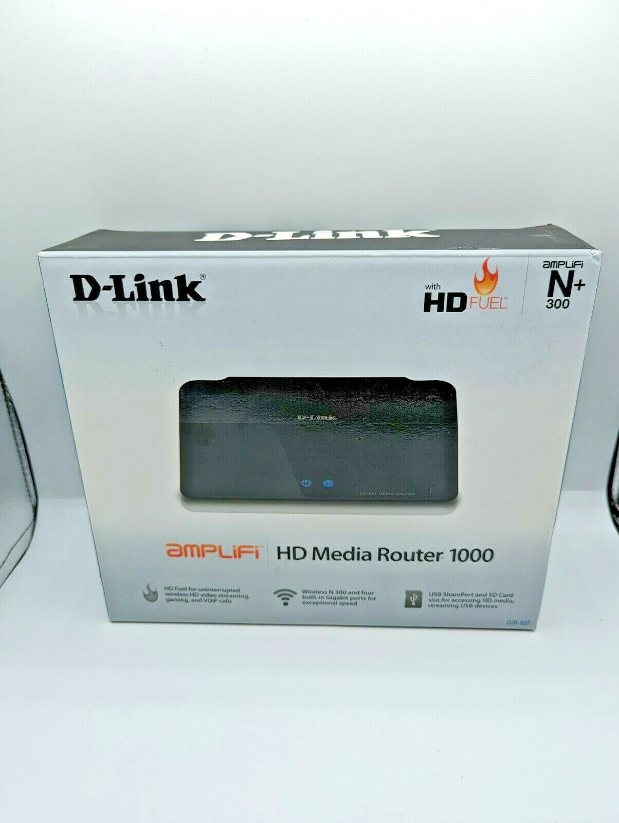 D-Link Systems HD Media Router 1000 w/ 4GB Ethernet Ports, SD Card Slot & USB 