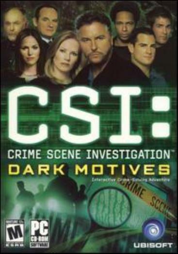 CSI Crime Scene Investigation: Dark Motives PC DVD solve TV murder mystery game