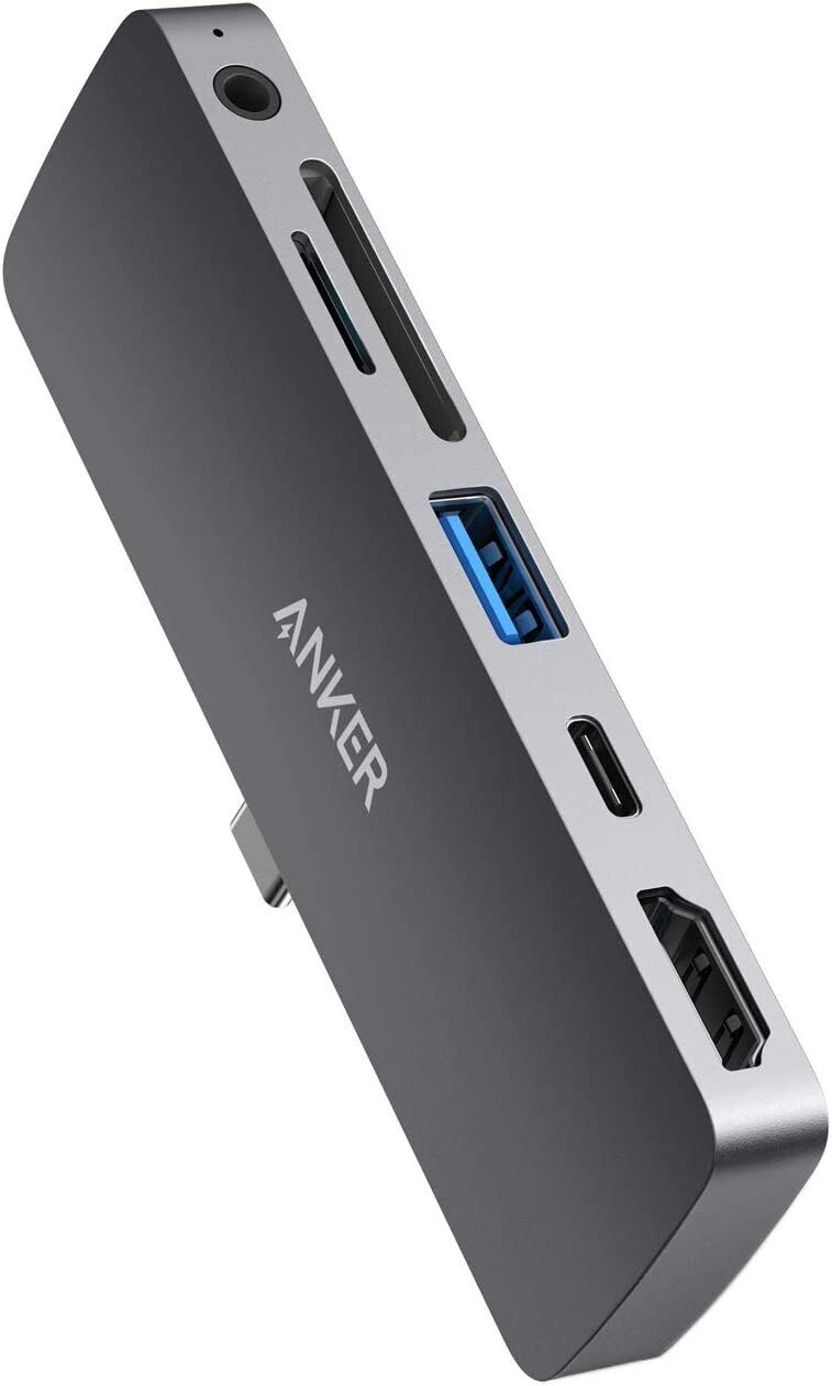 Anker USB C Hub PowerExpand Direct 6-in-1 Adapter 60W Power 4K HDMI for iPad Pro