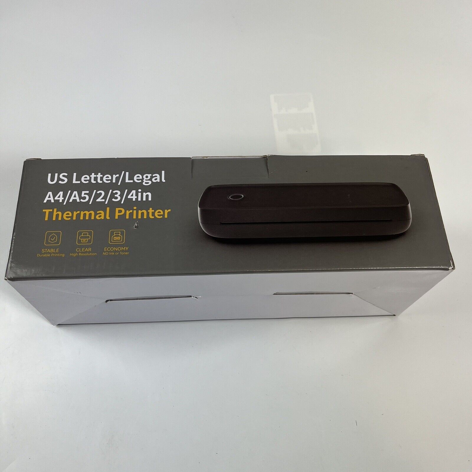 US Letter Legal A4 A5 2 3 4 in Thermal Printer Portable NEW OPEN BOX