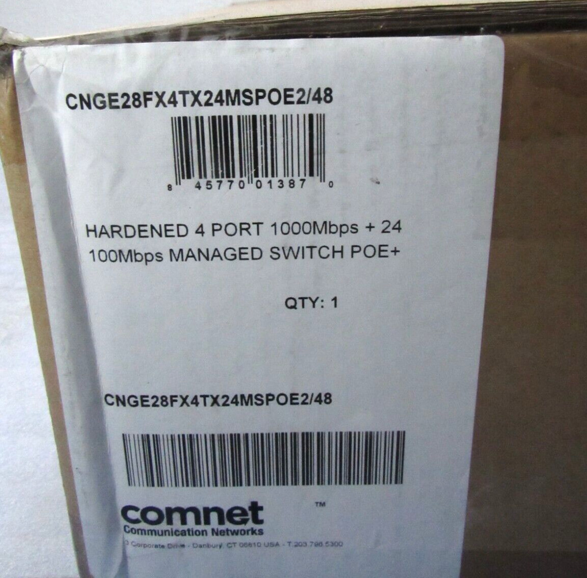 Comnet Hardened 24 Port Managed Gigabit Ethernet Switch CNGE28FX4TX24MSP [CTOKT]