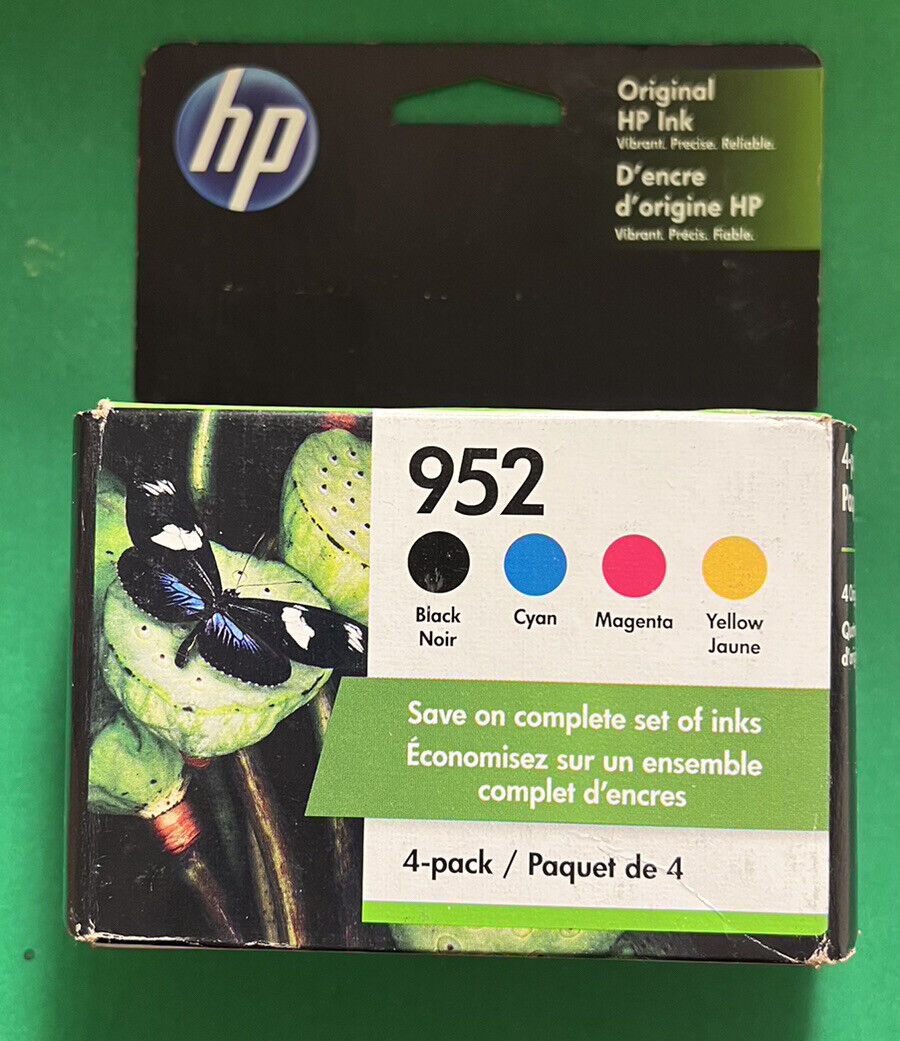 Genuine HP 952 Ink Cartridge Combo For HP8745 8746 Printer-OEM-NoBox-4PK