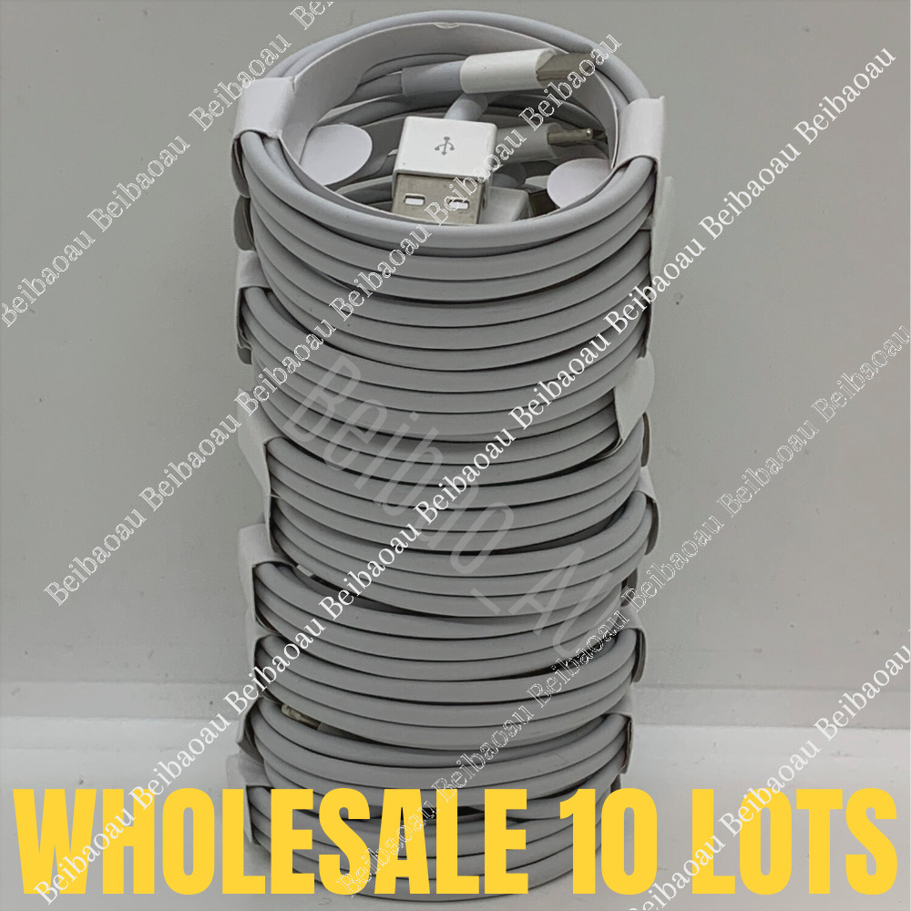 10x Wholesale Bulk 3Ft 6Ft USB Fast Charger Charging Cable Lot For iPhone 11 8 7
