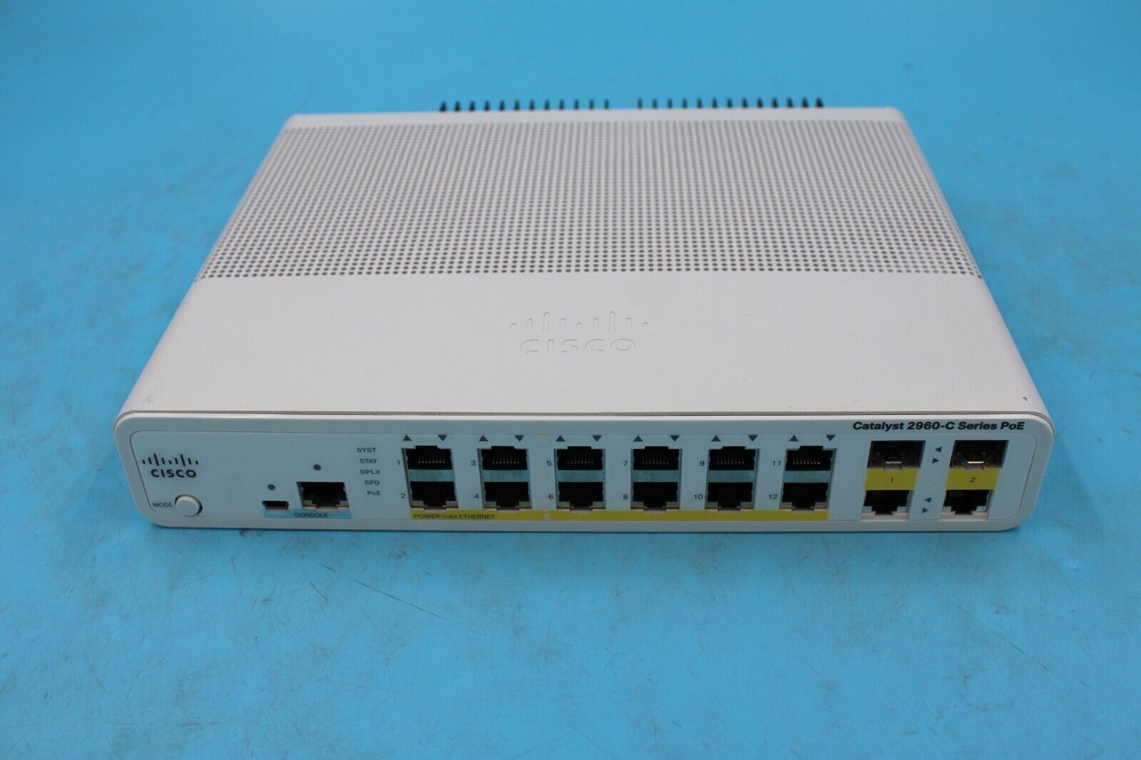 Cisco Catalyst WS-C2960C-12PC-L 12 Port PoE Compact Ethernet Network Switch