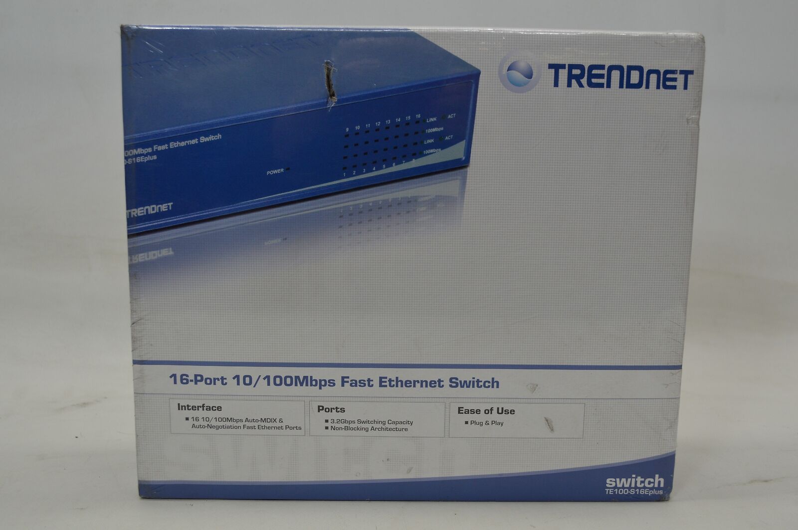 TRENDnet TE100-S16Eplus Ethernet Switch *New Unused*