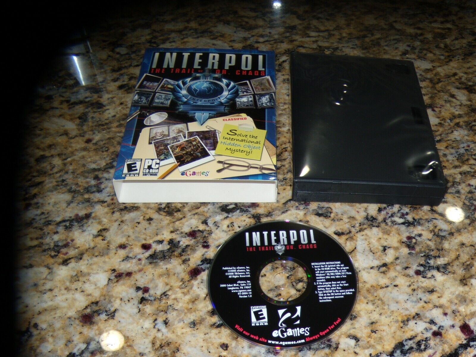 Interpol The Trail of Dr. Chaos (PC, 2008) Mint game 
