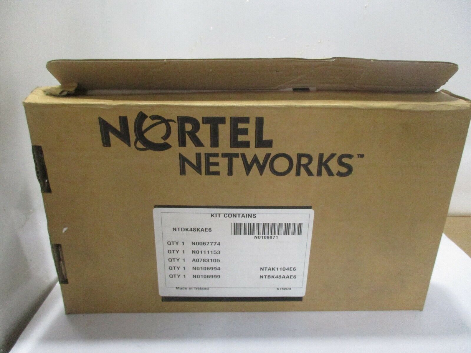 New Nortel NTDK48KAE6 Main Cabinet Cable Kit.