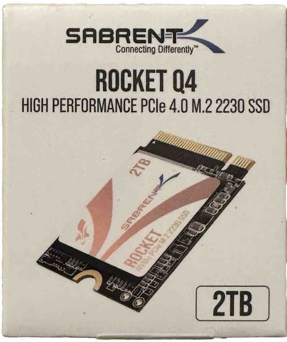 SABRENT Rocket Q4 High Performance PCIe 4.0 M.2 2230 SSD 2TB NEW - SEALED