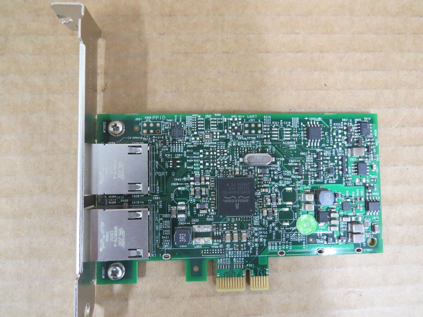 Dell 0FCGN Broadcom 5720 1Gbps 2-Port PCI-E Ethernet Network Adapter Card
