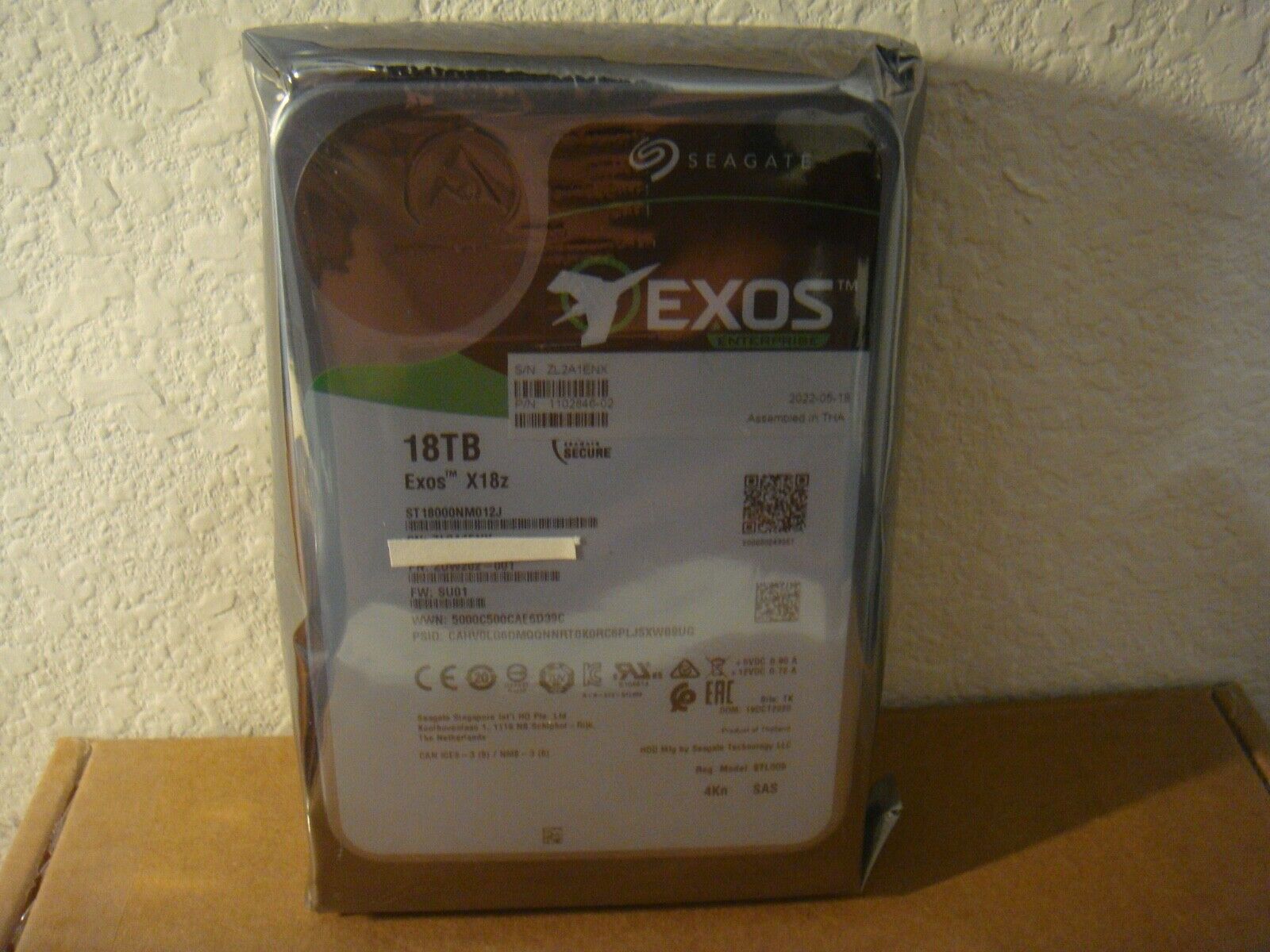 Seagate  EXOS X 18  18TB 4KN SAS 12GB/s 3.5i Enterprise Hard Drive ST18000NM012J