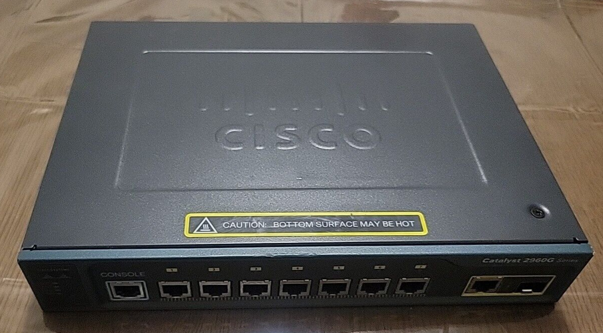 Cisco WS-C2960G-8TC-L 8 Port Gigabit Catalyst 2960G Switch