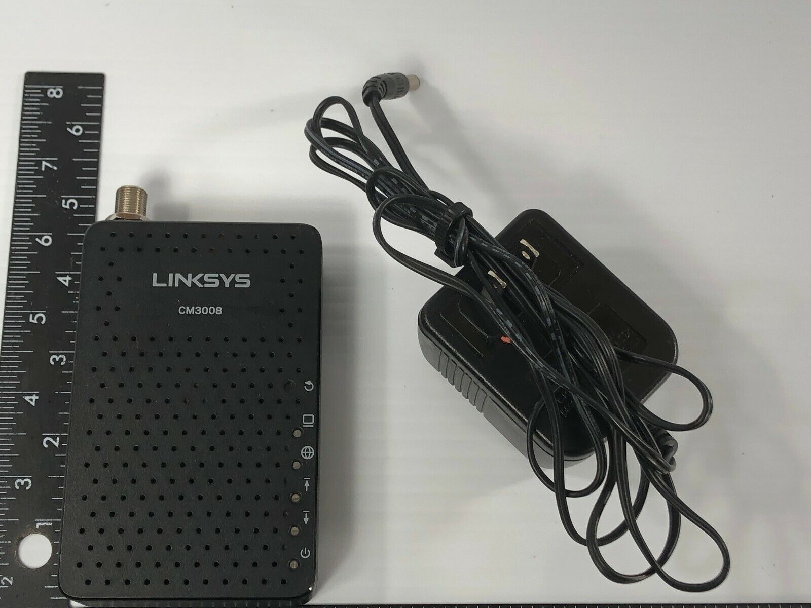 Linksys CM3008 cable modem DOCSIS 3.0 8x4 with power adapter